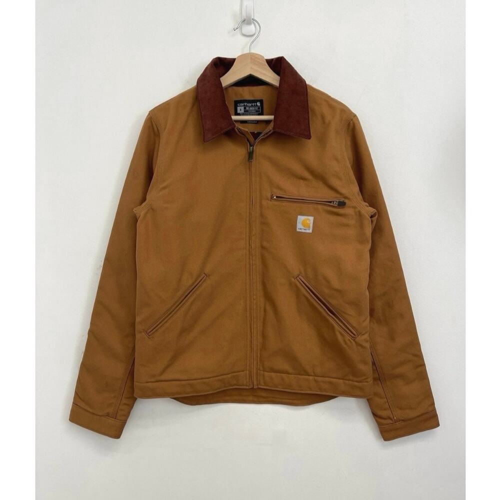 Carhartt Iconic J01 Duck Detroit Jacket Workwear Utility Blanket Lined - Small